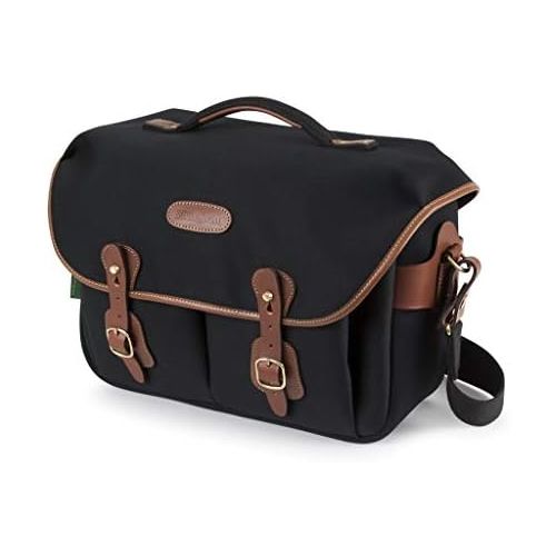  Billingham Hadley One Camera/Laptop Bag (Black Canvas/Tan Leather)