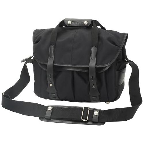  Billingham 307 Black FibreNyte Camera Bag with Black Leather Trim