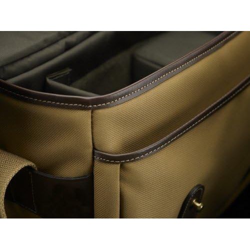  Billingham fStop 1.4 Camera Bag, Khaki FiberNyte with Chocolate Leather Trim