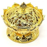 인센스스틱 Billion Deals Vintage Lotus Incense Burner Cover Lotus Flower Shaped Incense Holder for Stick and Cone Incense