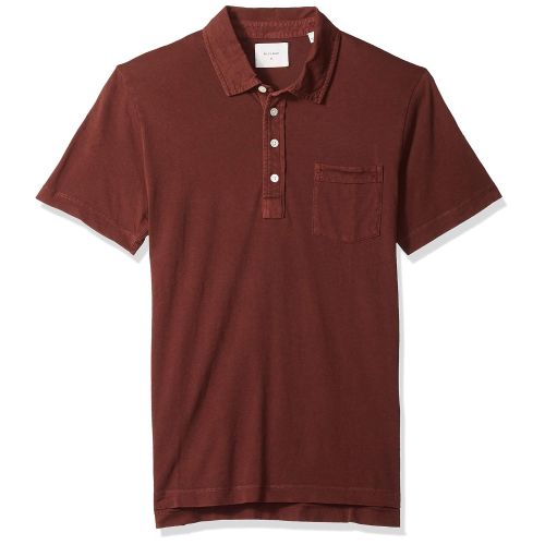  Billy Reid Mens Short Sleeve Pensacola Polo Shirt with Pocket