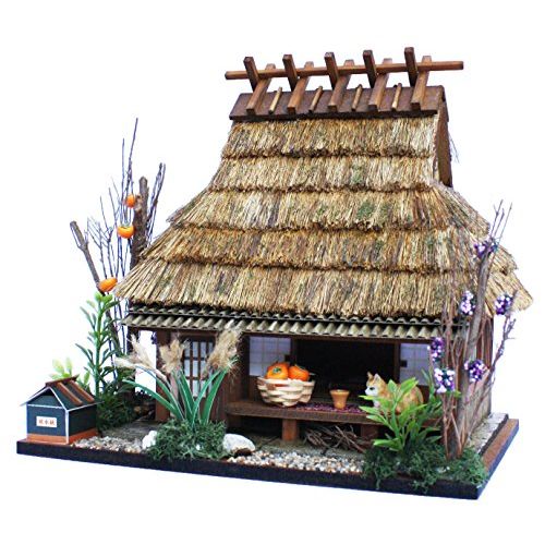  Billy Handmade dollhouse kit Highway series Shuzan highway Thatch private house in Miyama 8616 by Billy 55