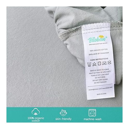  Bassinet Sheets Compatible with Ingenuity Bedside and Cuddor Bedside Bassinet,100% Cotton, 2 Pack, Ultra Soft Bassinet Sheet for Baby, Gray