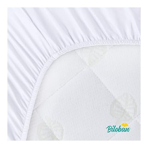  Bassinet Mattress Protector, Multiple Sizes, Fits 21”*24“ Graco Pack 'n-Play Dome LX Bassinet Bassinet Mattress, Ultra Soft Waterproof and Breathable, Viscose Made from Bamboo Surface, Washer & Dryer