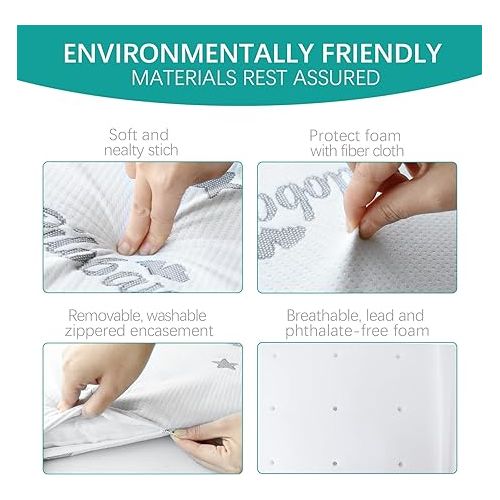  Bassinet Mattress Pad 24 x 42 Compatible with Lotus Travel Crib and Baby Bjorn Travel Crib Light, Waterproof Breathable Soft Baby Foam with Removable Zippered Cover