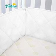 Biloban Safe Nursery Crib Bumper Pad, for Standard Size (52x28) Crib Toddler Bed, Washable Crib Bedding...