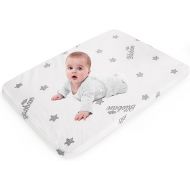 Bassinet Mattress Pad 29 x 41, Fit for 4moms Breeze Plus Portable & 4moms Breeze GO Portable Travel, Waterproof Breathable Soft Baby Foam with Removable Zippered Cover