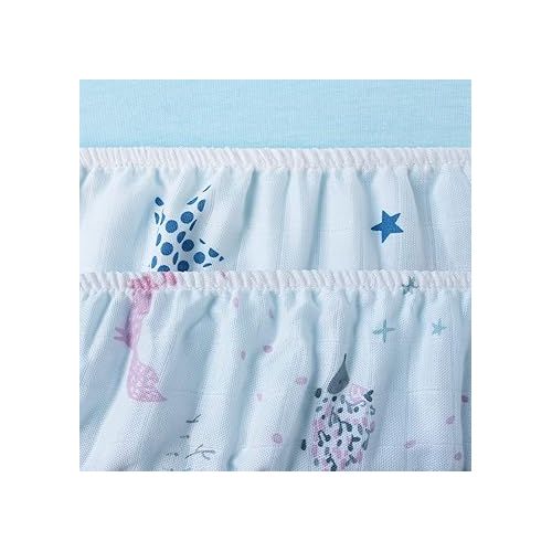  Muslin Bassinet Sheets Fit for Halo, Dream on Me, Fisher Price, Delta, Graco and Other Oval Bassinet Mattress - Ultra Soft and Breathable - Star and Fox - 2 Pack