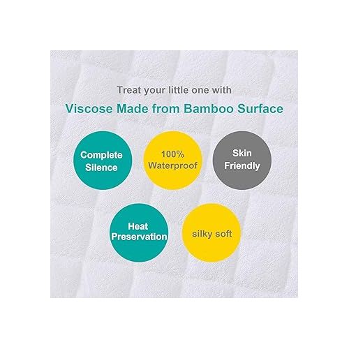  Waterproof Bassinet Mattress Protector, Fit for 21