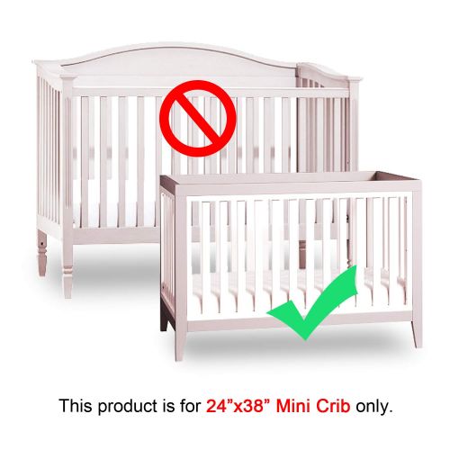  [아마존 핫딜] [아마존핫딜]Biloban Nursery Mini Crib Bumper Pads for Boys, Fits for Size 24x 38 Machine Washable Baby Portable Crib Bumpers, Ultra Soft 4 Pieces for Baby Mini Crib Liners Padded, Gray
