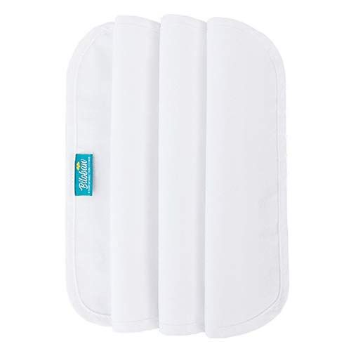  [아마존베스트]Biloban Changing Pad Liners Waterproof Washable (5 Count), Flannel Portable & Durable Extra Large 27 X 14 Travel Bassinet Waterproof Pad Liners, White