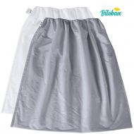 Biloban Diaper Pail Bags 2 Pack, Reusable Water-Resistant Cloth Diaper Pail Liner for Dirty Diaper Wet Bag 29 x 29 inch, White + Grey