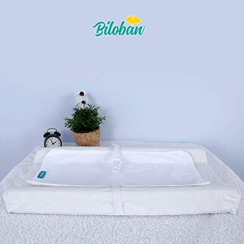  Biloban Changing Pad Liners Waterproof Washable (5 Count), Flannel Portable & Durable Extra Large 28 X 15 Travel Bassinet Waterproof Pad Liners, White