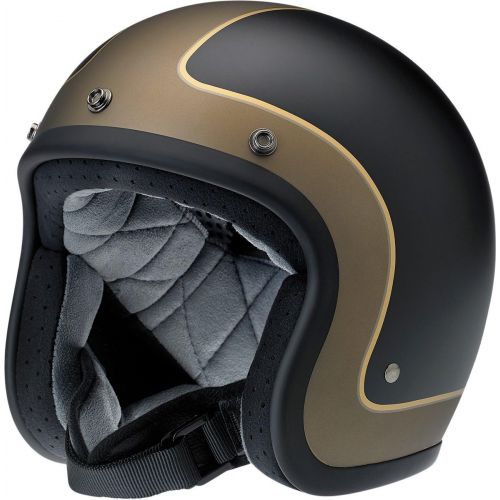  Biltwell BH-BGG-LETRK-2X Tracker Bonanza DOT Certified Open-Face-Helmet-Style Helmet (Flat BlackGrayGold, XX-Large)