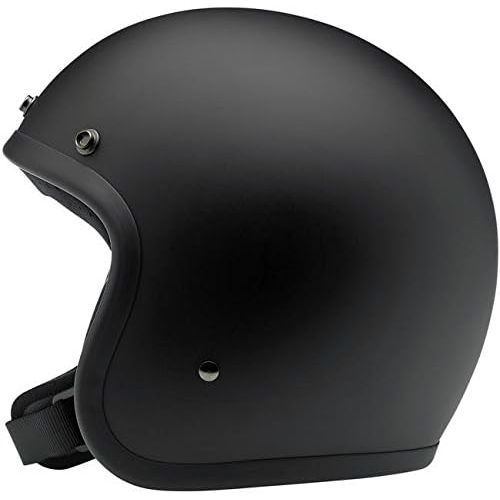  Biltwell Inc. Bonanza Flat Black Open Face Helmet X-Small