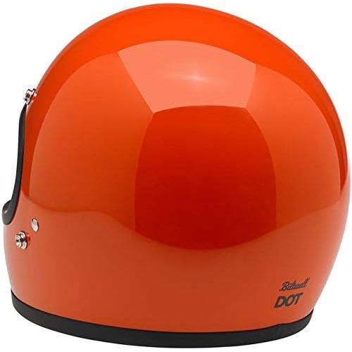  Biltwell Unisex-Adult Open-Face-Helmet-Style Gloss Hazard Bonanza 34 Open-Face DOT Helmet (Orange, Large) - BHHAZGLORGLRG