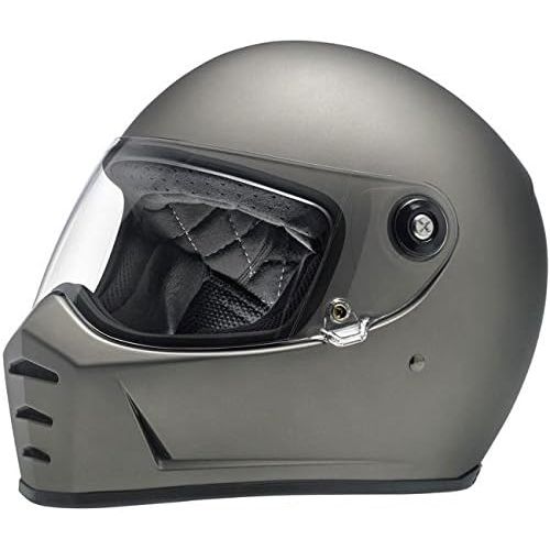  Biltwell Lane Splitter Solid Full-face Motorcycle Helmet - Flat Titanium  Medium