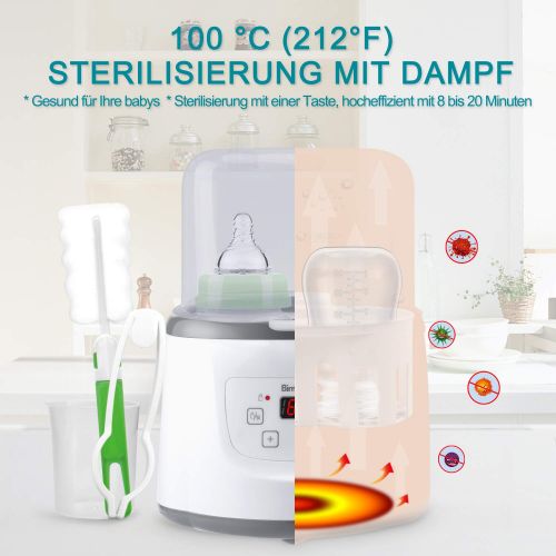  Bimirth Baby Bottle Warmer Milch Waermer Flaschenwaermer Flaschen Sterilisator Sterilisator fuer Babyflaschen Babykostwaermer Baby-Lebensmittel-Heizungsgeraet fuer Muttermilch oder Babymilchpul