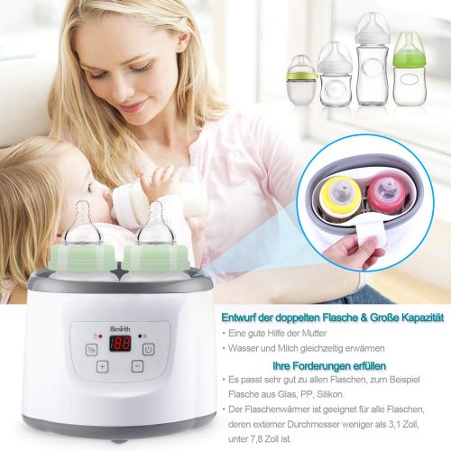  Bimirth Baby Bottle Warmer Milch Waermer Flaschenwaermer Flaschen Sterilisator Sterilisator fuer Babyflaschen Babykostwaermer Baby-Lebensmittel-Heizungsgeraet fuer Muttermilch oder Babymilchpul