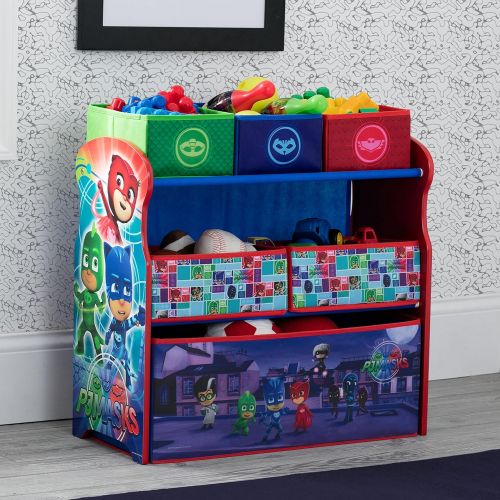  Bin Toy Organizer PJ Masks Kids Bedroom Playroom Decoration Catboy Owlette & Gekko