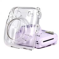 Bindpo Instant Camera Case, PC Camera Protective Cover Transparent Sling Shell Bag with Shoulder Strap for Fujifilm Instax Mini 11 Instant Camera