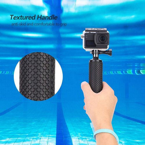  Bindpo Floating Hand Grip, Handle Selfie Stick Buoyancy Rod with Mount Adapter, Accessories for Gopro for OSMO Action (Red)