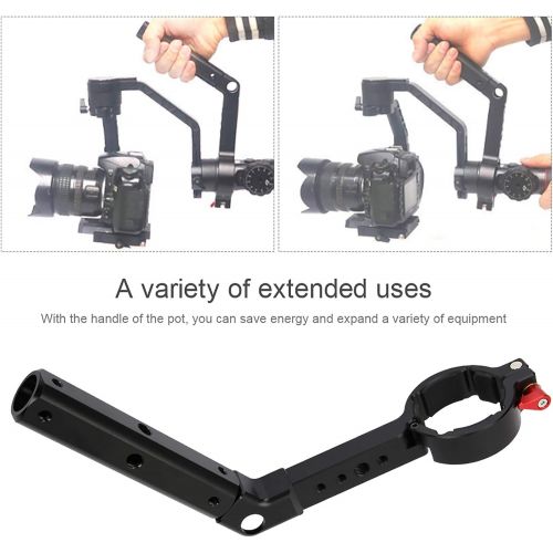  Bindpo Camera Handle, Aluminum Alloy 10KG Load Cam Extension Handheld Grip Bracket Mount with 1/4 and 1/8 Inch Screw for Zhiyun Crane2 for Feiyu AK2000 Stabilizer