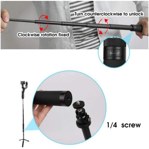  Bindpo Stabilizer Extension Rod Set, Flexible Selfie Stick with Mini Tripod for DJI Ronin S SC, for OSMO Mobile 3, for ZHIYUN Crane 2 V2, etc.