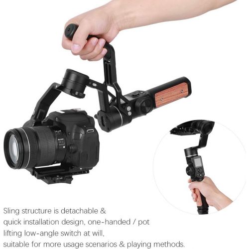  Bindpo Camera 3 Axis Gimbal, Professional WiFi SLR Gimbal Stabilizer with Handle Grip, Smart Touch Screen, Quick Release Plate, 3 Axis Lock