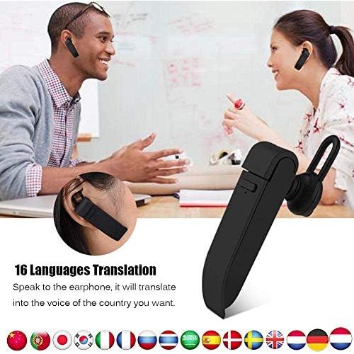  Bindpo Translation Bluetooth Wireless Earphone, 16 Language Intelligent Earpiece Translator to English, French, Thai, German, Italian, Arabic, Spanish, etc