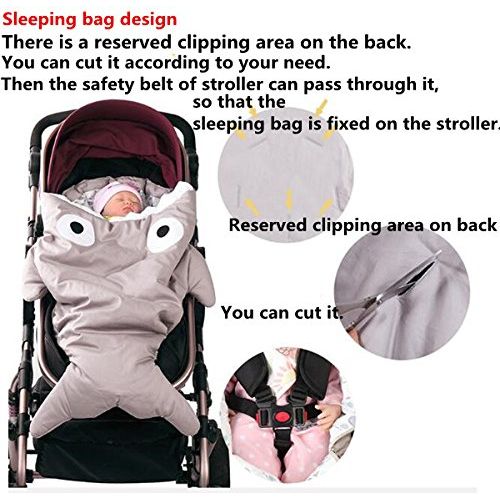 Bingooutlet Cute Cartoon Shark Baby Sleeping Bag Newborn Wrap Anti-kicking Sacks Winter Stroller Bed Swaddle Blanket 0-4 years