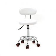 Binlin Bar Stools,Adjustable Rotating Chair with Back and LineCounter Height Swivel Barstool Rolling Footrest Round Pu Leather Seat For Pub Hydraulic Kitchen Barber Shop Office Ho