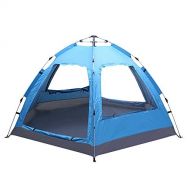 Binlin Camping Tent,3-4 Person Automatic Family Tent Instant Pop Up Waterproof for Camping Hiking Travel Outdoor Activities