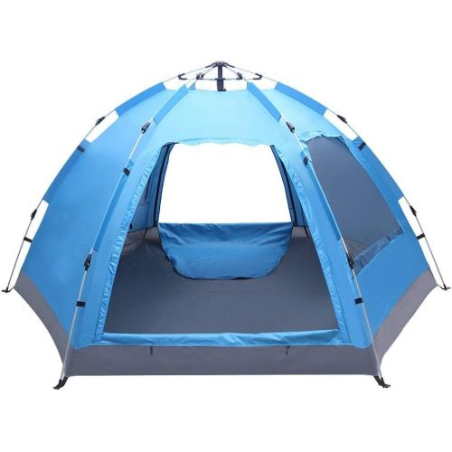  Binlin Camping Tent,3-4 Person Automatic Family Tent Instant Pop Up Waterproof for Camping Hiking Travel Outdoor Activities