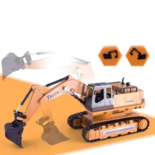  Binmer Electric Excavator,Car Excavator Constructing Truck Crawler Digger Electric Toy Remote Control