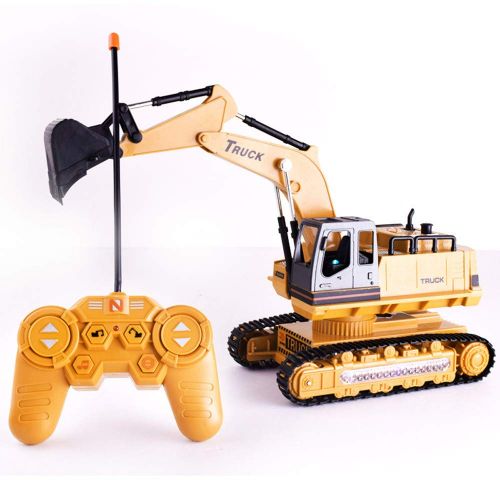  Binmer Electric Excavator,Car Excavator Constructing Truck Crawler Digger Electric Toy Remote Control