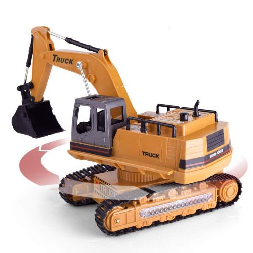  Binmer Electric Excavator,Car Excavator Constructing Truck Crawler Digger Electric Toy Remote Control