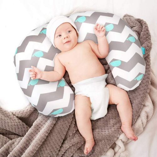  [아마존베스트]Binory 22.5 x 18 Newborn Cotton Breastfeeding Pillow Cover, Soft and Comfortable Blend Nursing Pillow Cover Slipcover,Maternity Breastfeeding Newborn Infant Feeding Cushion Cover