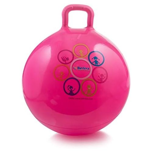  [아마존베스트]Hippity Hop 45 cm / 18 Inch Diameter Including Free Foot Pump, for Children Ages 3-6 Space Hopper, Hop Ball Bouncing Toy - 1 Ball