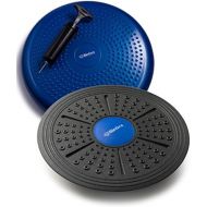 bintiva Balance Board/Disc Set Includes a Wobble Cushion w/Pump and Adjustable Balance Board. for Core Training Rehab and Stability Exercises