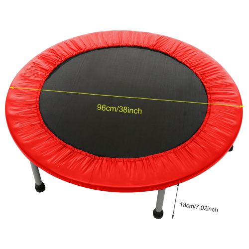  Binxin Heavy-Duty Mini Folding Rebounder Trampoline Round Kids Exercise and Fitness Trampoline Max Load 220lbs (38 & 40)