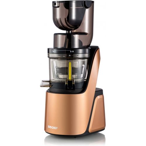  BioChef Quantum Slow Juicer - Entsafter mit barenstarkem 400 W Motor, grossem Einfuellschacht (8 * 8cm) und viel Zubehoer in Bronze