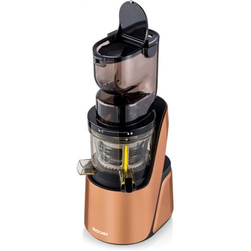  BioChef Quantum Slow Juicer - Entsafter mit barenstarkem 400 W Motor, grossem Einfuellschacht (8 * 8cm) und viel Zubehoer in Bronze