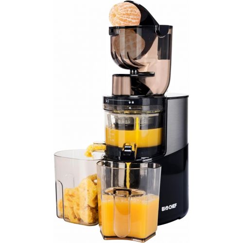  BioChef Altas Entsafter Whole Slow Juicer Pro - Ultra Leistungsstarker Motor, Einfach Gemuese & Fruechte Entsaften mit XXL Einfuellschacht, Spuelmaschinen Geeignete Einzelteile in Wein