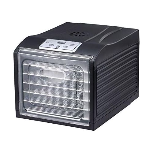  BioChef Arizona Sol Doerrautomat / Doerrgerat mit 6 Einschueben aus Edelstahl PLUS Digitaler Timer + Thermostat, 1x Anti-Haft Folie, 1x feinmaschigen Einlegematte, 1x Auffangblech