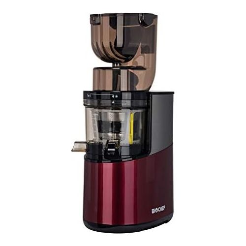  [아마존베스트]BioChef Altas Juicer Whole Slow Juicer Pro - Ultra Powerful Motor, Easy Vegetable & Fruit Juice with XXL Filling Chamber, Dishwasher-Suitable Items in Wine Red