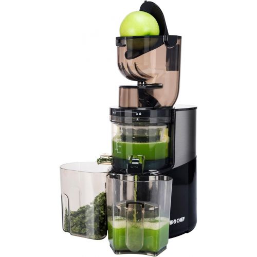  [아마존베스트]BioChef Altas Juicer Whole Slow Juicer Pro - Ultra Powerful Motor, Easy Vegetable & Fruit Juice with XXL Filling Chamber, Dishwasher-Suitable Items in Wine Red