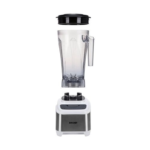  BioChef Atlas Power Blender - 1000W Premium kommerzieller Brushless Hochleistungsmixer - Super leise Bedienung (75dB), 16 Funktionen & Pulse Taste , 2 Liter & 10 Jahre Garantie (Sc