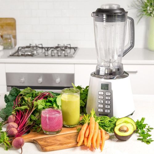  BioChef Nova Mixer - Hochleistungsmixer/Smoothie Maker - 1600 W, 28000 U/Min, 2L BPA-freier Behalter mit 6 Programmen & Impuls Funktion (Schwarz)