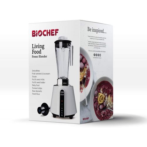  BioChef BCLF Kuechenstandmixer, BPA-freier Tritan, 2 liters, Bianco